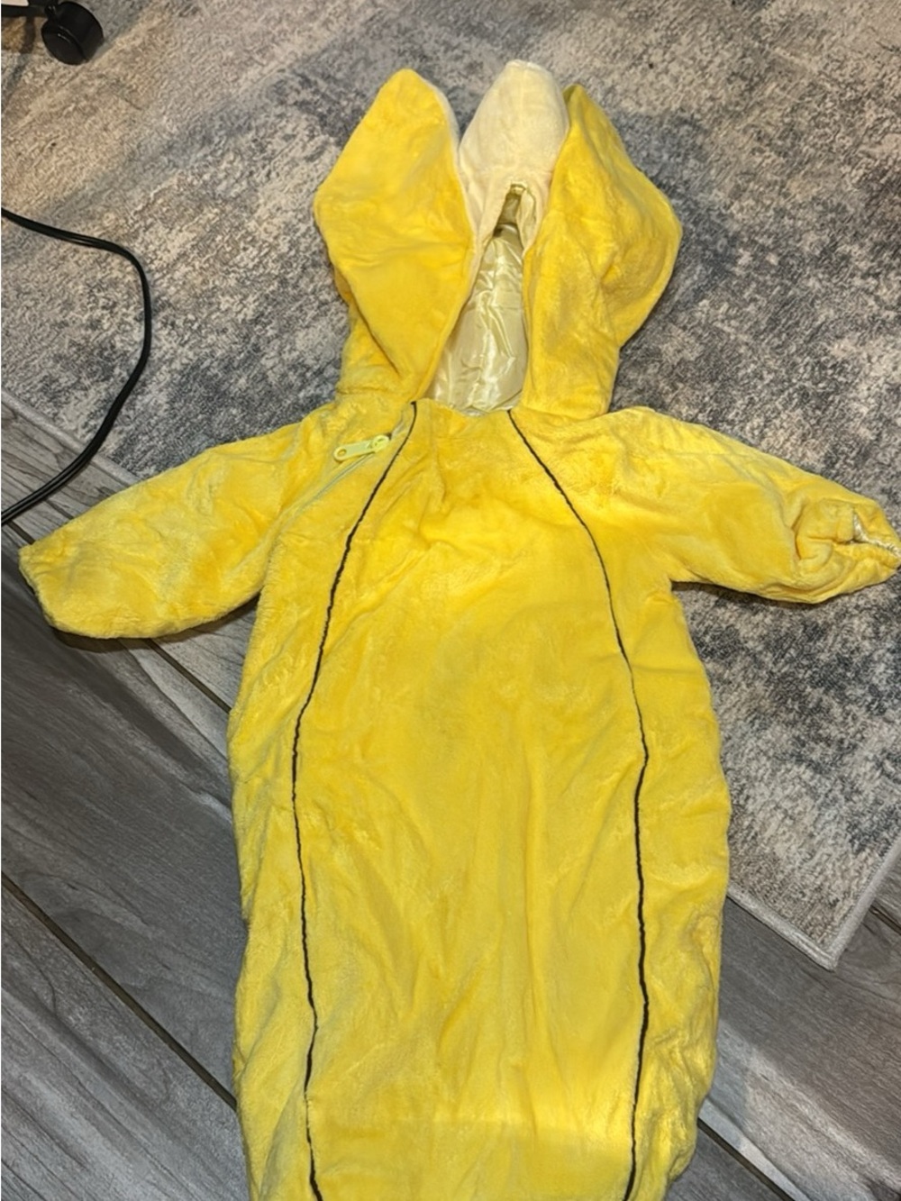 Yellow Hooded Baby Sleep Sack Pajamas - Plush Cozy Cover#257